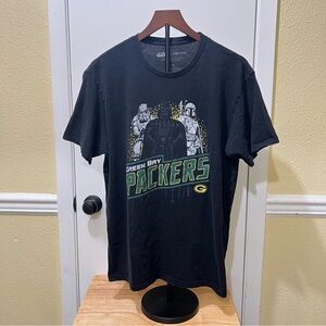 Star Wars x Junk Food x NFL Dark Side Team Green Bay Packers Tshirt Sz L